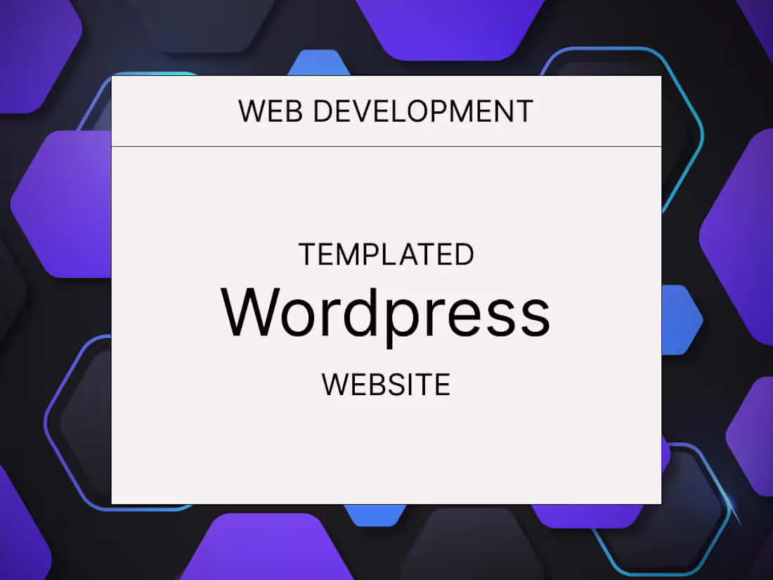 Cover image for Web Development - Templated Wordpress Site