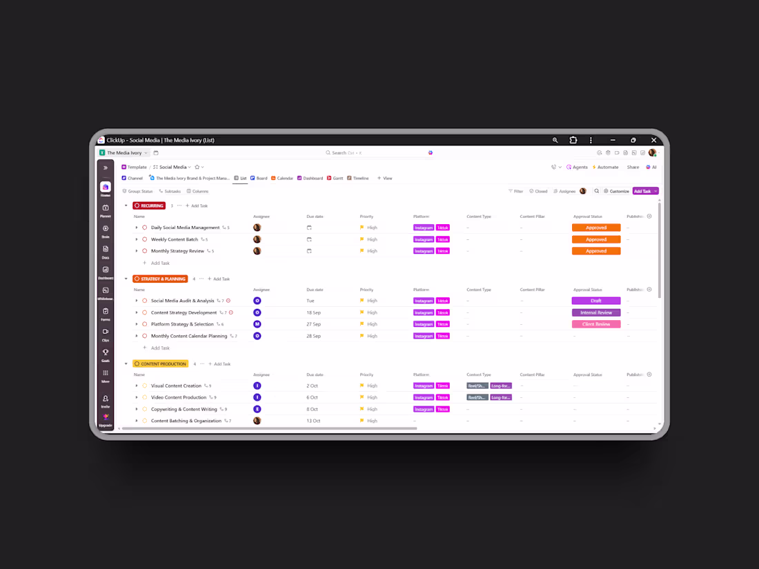 Cover image for Workflow Management with Clickup