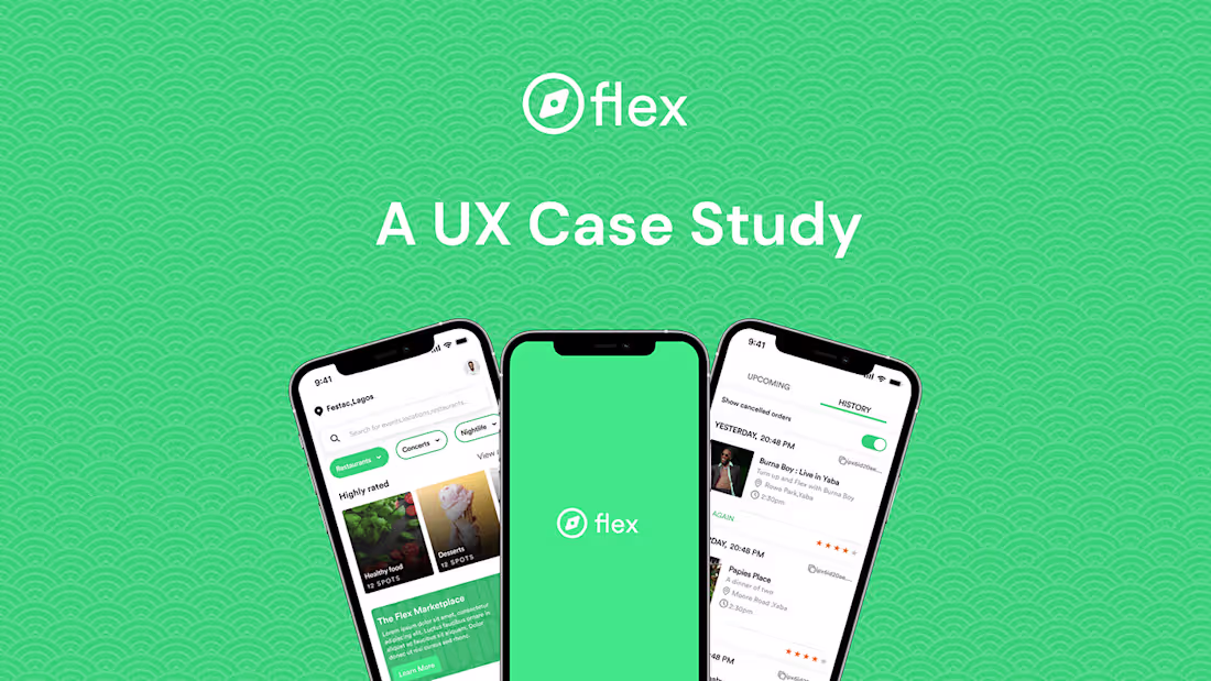 Cover image for Flex UX Case Study on Behance