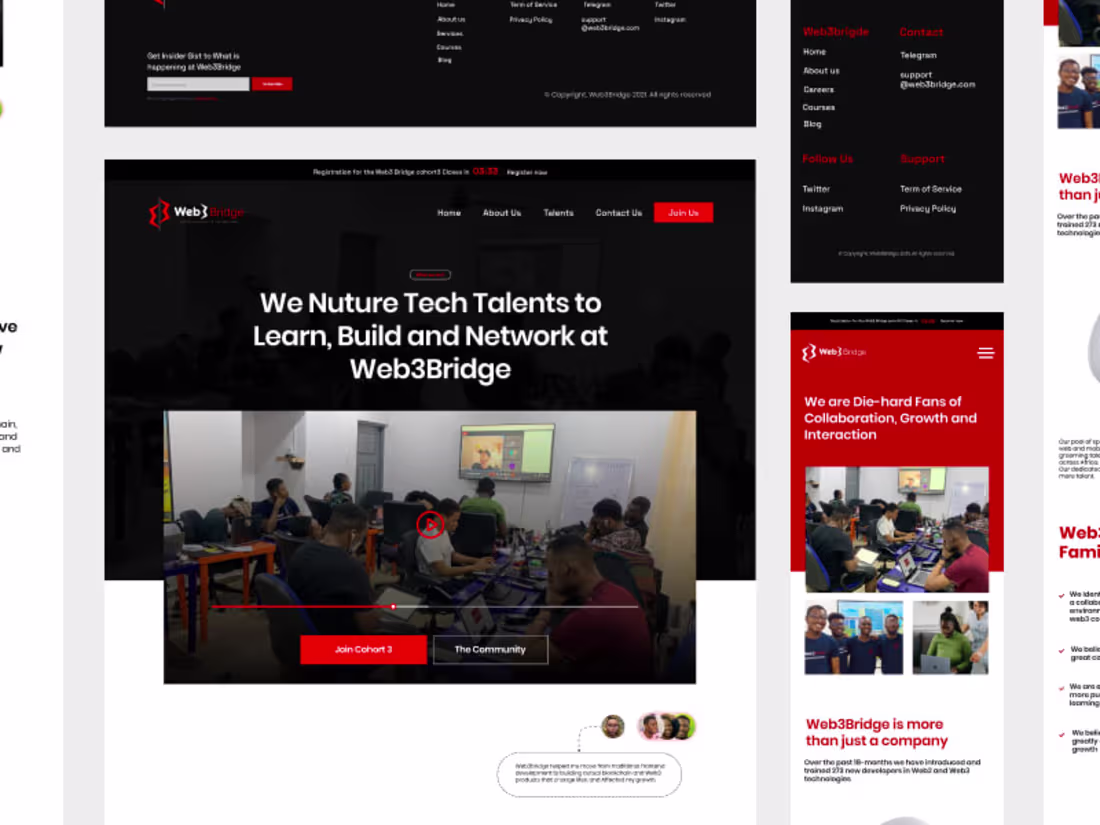 Cover image for Web3Bridge Website Design