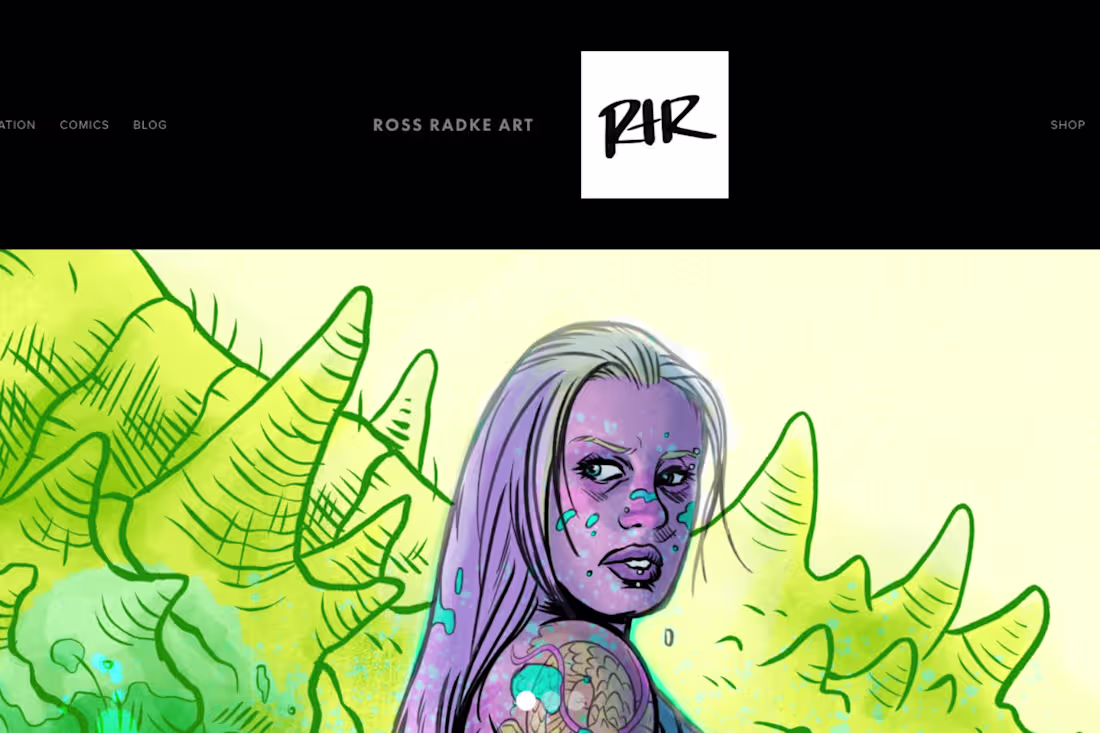 Cover image for Comic book Artist Website