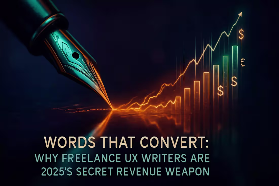 Cover image for Words That Convert: Why Freelance UX Writers Are 2025’s Secret Revenue Weapon