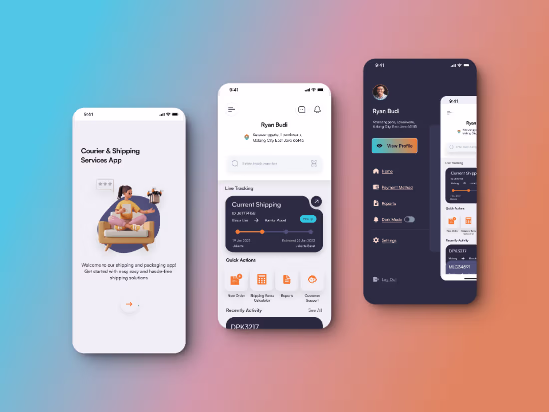 Cover image for DelivRyde App | Courier Services Demand