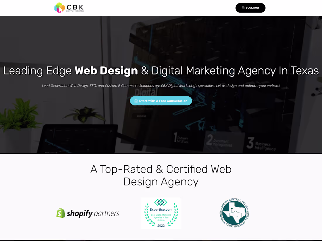Cover image for CBK Digital Marketing: Web Design & SEO For San Antonio