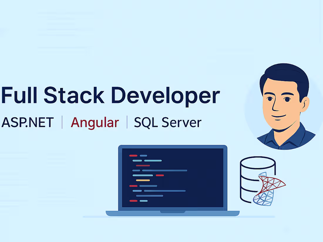 Cover image for ASP.NET, Angular, SQL Server Full Stack Development