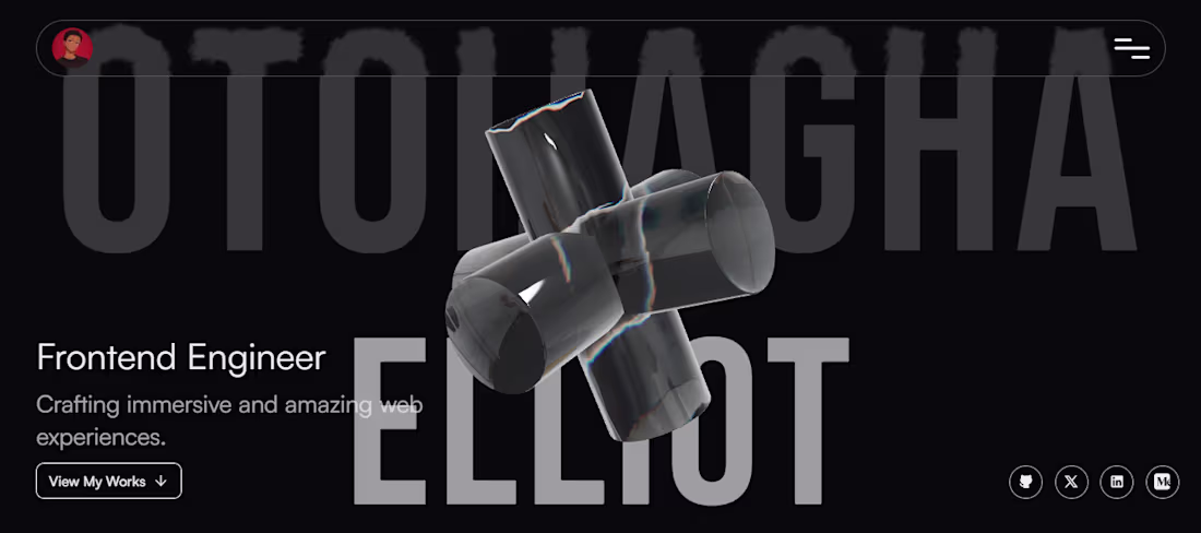 Cover image for My personal portfolio, designed for