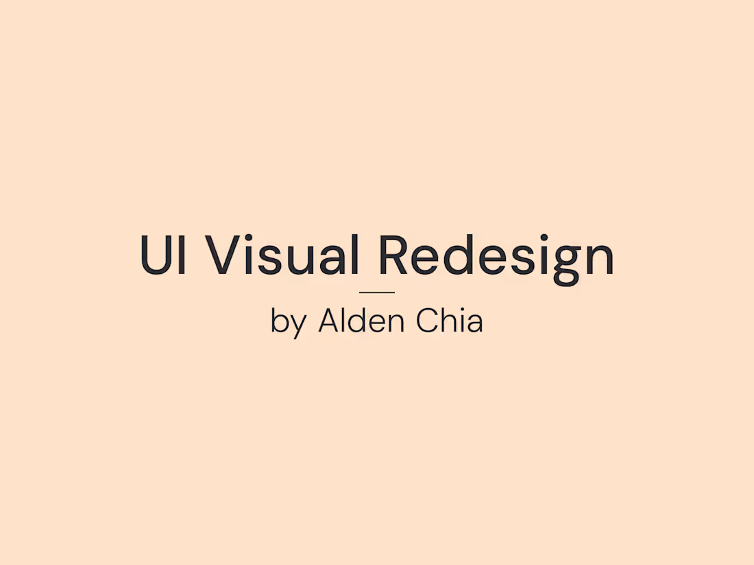 Cover image for App or Website UI Redesign