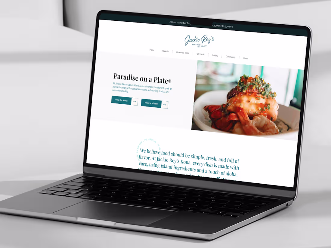 Cover image for Jackie Rey’s – Wix Studio Website Design & Implementation