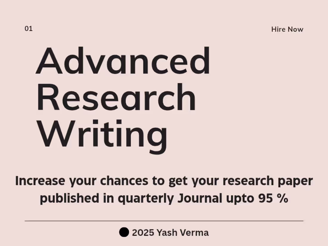 Cover image for Impeccable Research Papers for Quarterly Journals