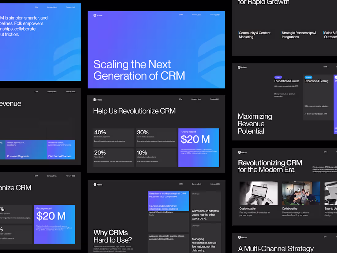 Cover image for Folbee - CRM ⏐ Pitch Deck