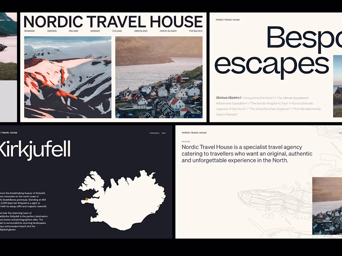 Cover image for Web design for Nordic Travel House