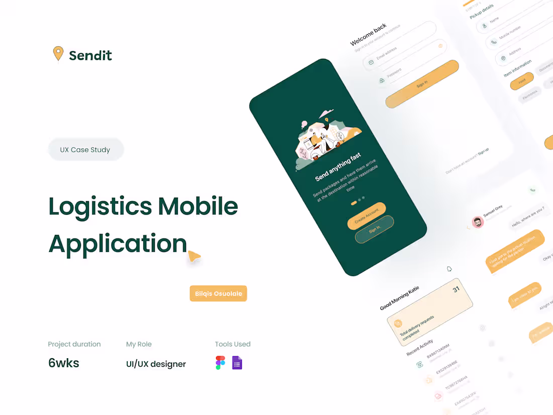 Cover image for Sendit Mobile Logistics Aplication