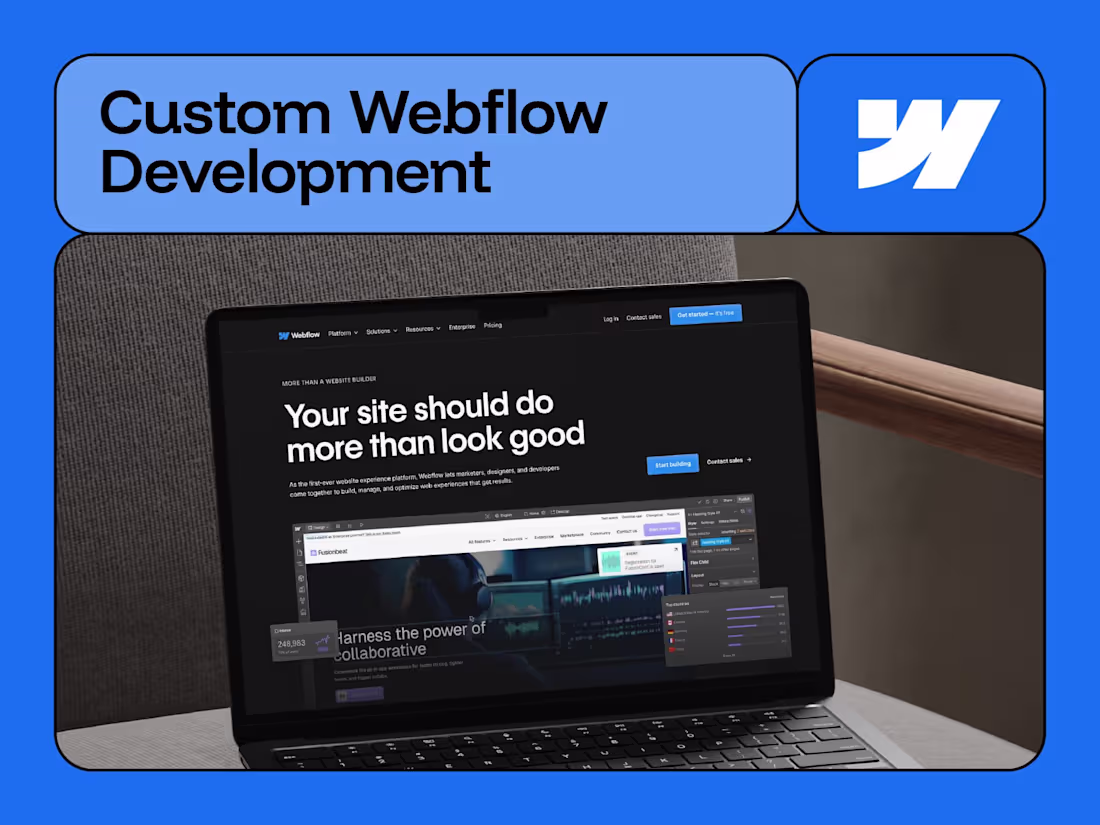 Cover image for 🌐 Custom Webflow Development – SEO-Optimized, & Lightning Fast