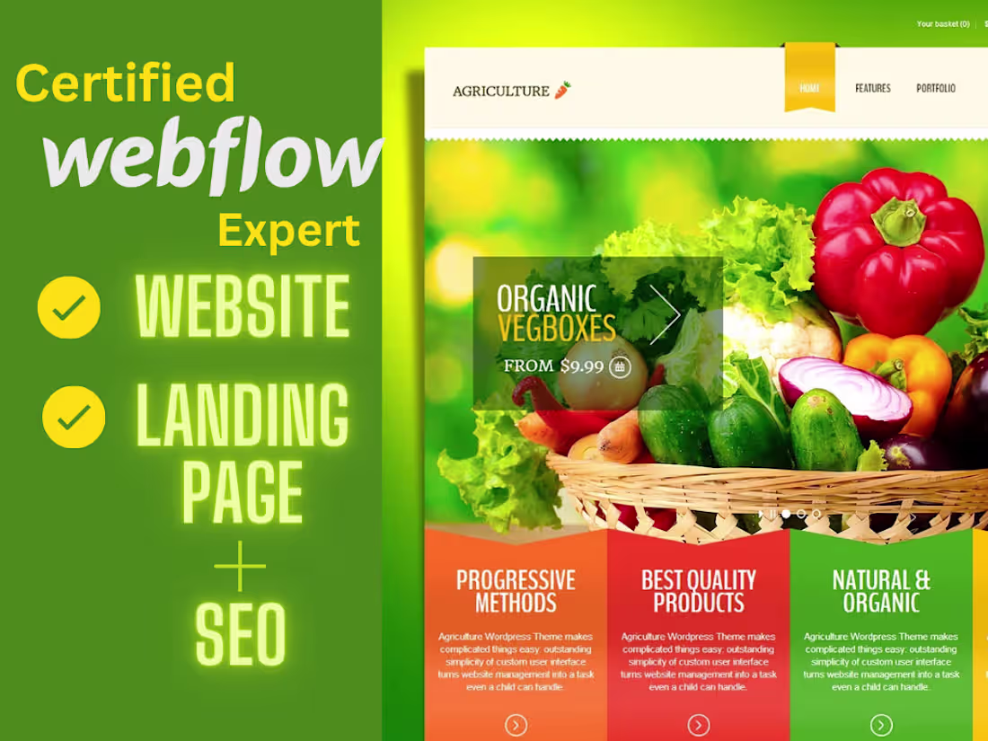 Cover image for Webflow Website with Animation and SEO Optimization