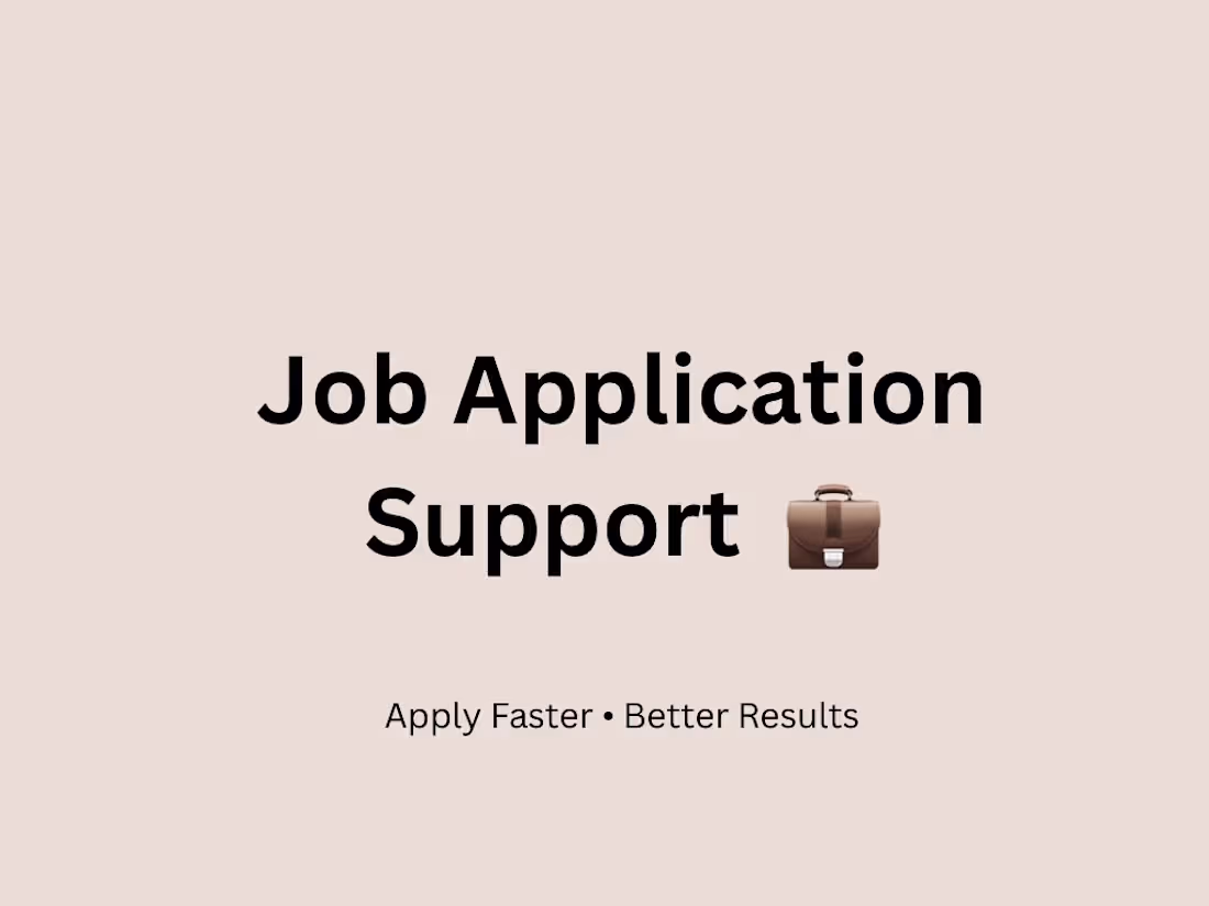 Cover image for Job Application Support 