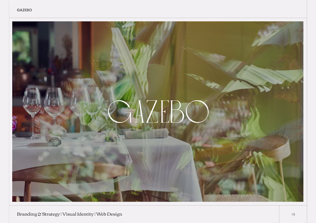 Cover image for Gazebo - unique dining experience