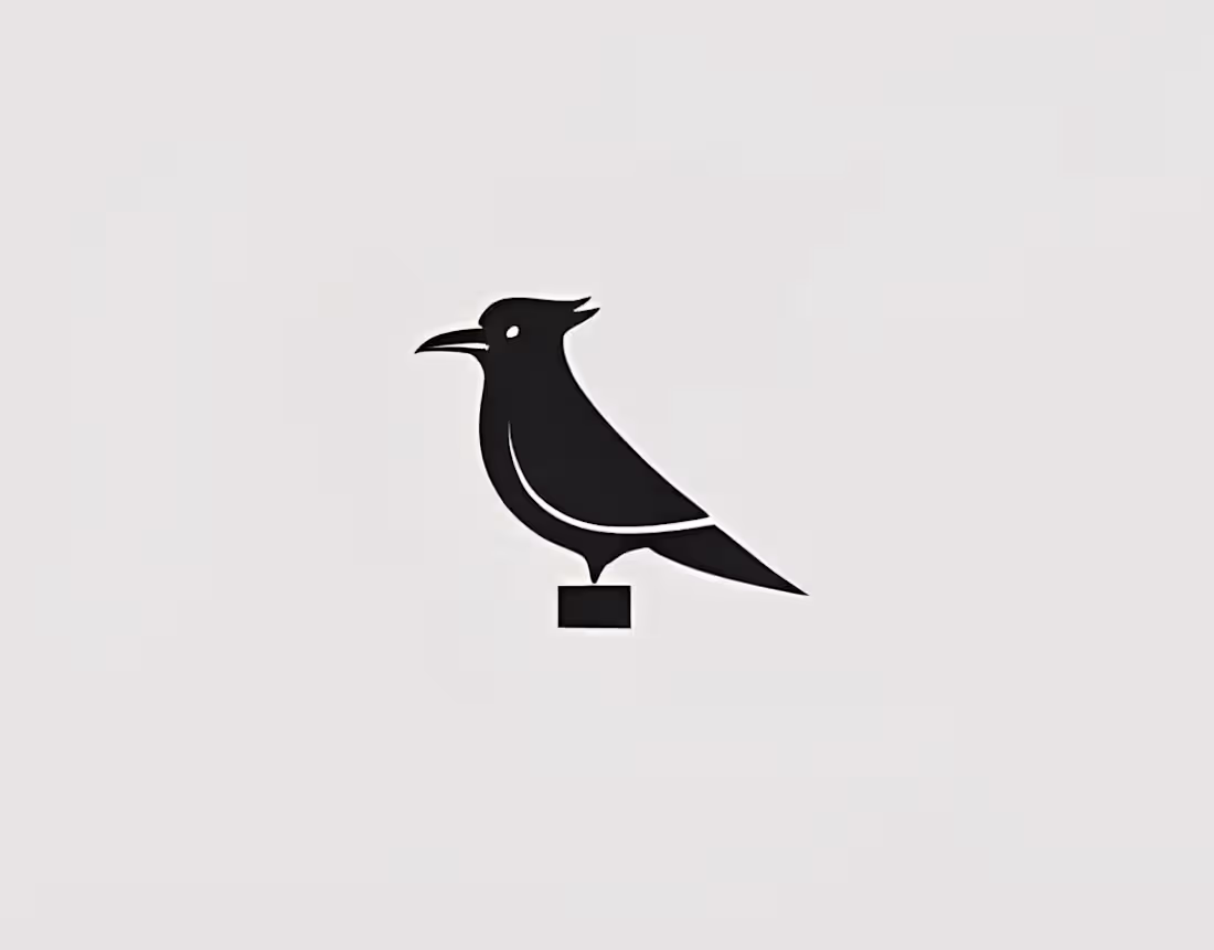 Cover image for Minimalistic Bird logo design