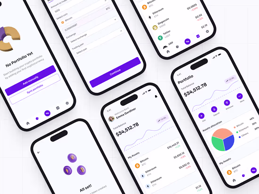 Cover image for Cryptocurrency app 