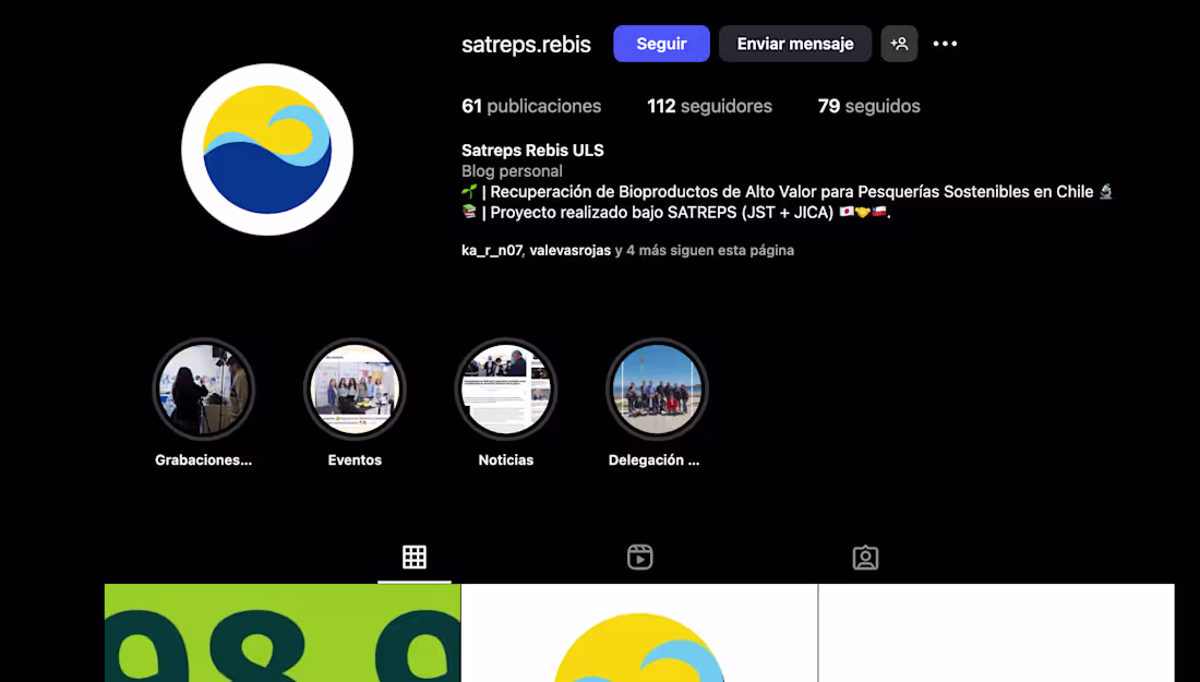 Cover image for For the SATREPS ReBiS project, I developed and managed visua...