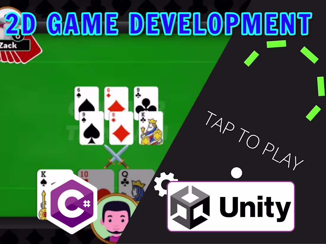 Cover image for I will develop a 2D game in Unity