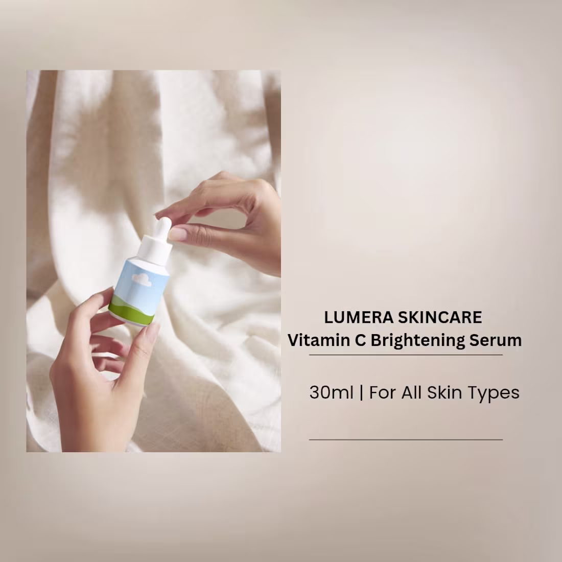 Cover image for "skincare product design for Lumera
