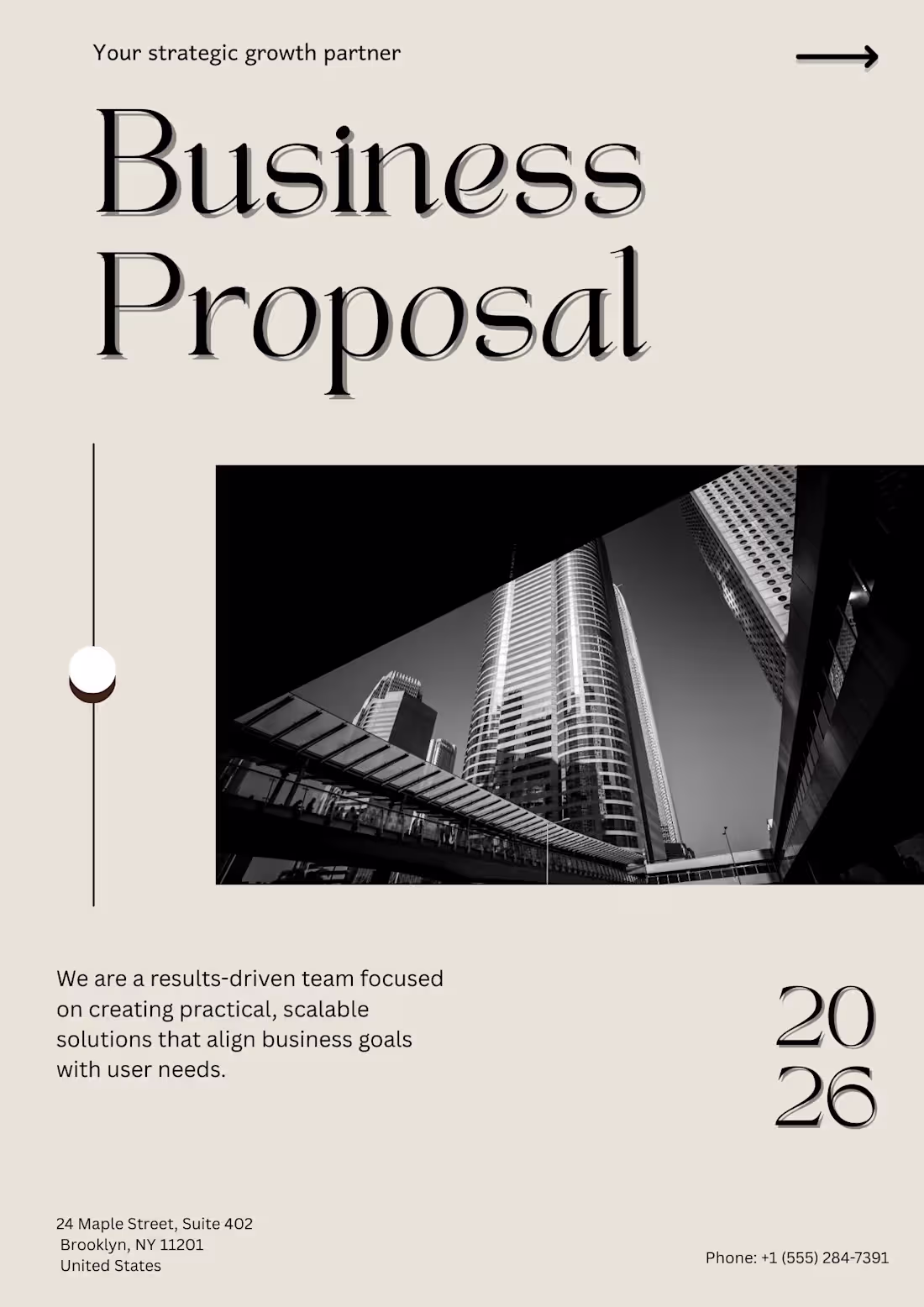 Cover image for A clean business proposal layout