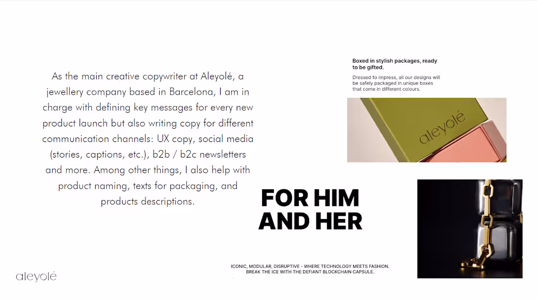 Cover image for Main Creative Copywriter - Aleyolé