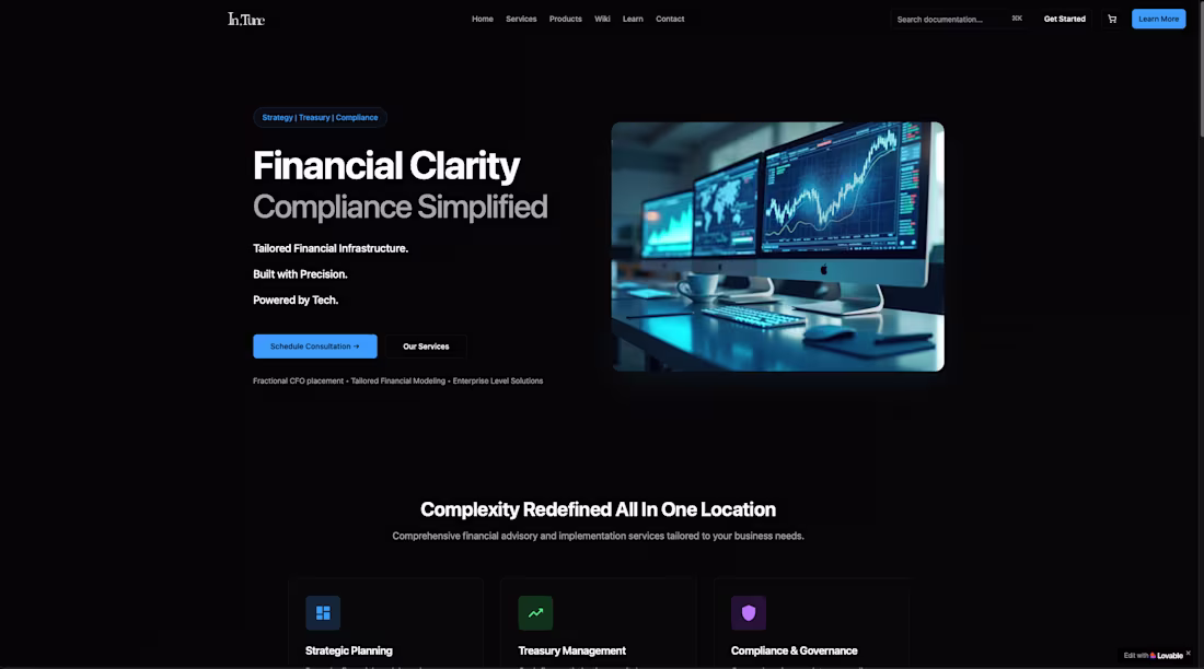 Cover image for Finance Portal Development for Treasury and Compliance