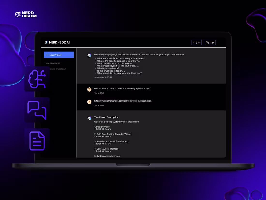 Cover image for NerdHeadz AI — Project Estimation