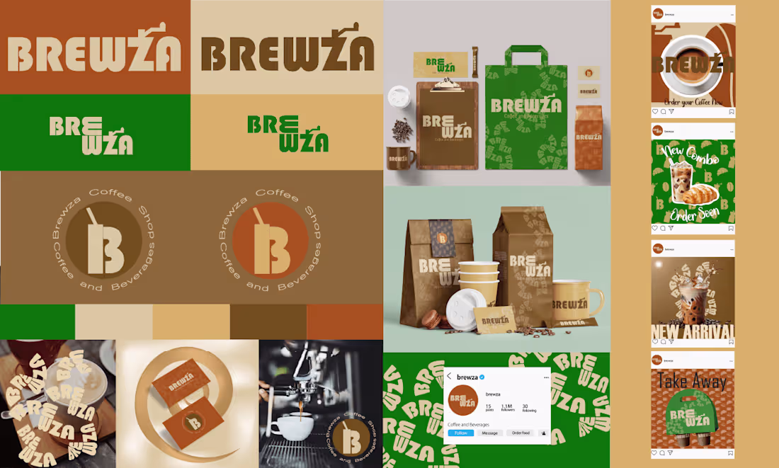 Cover image for Brand Identity Kit Design for a Coffee Shop