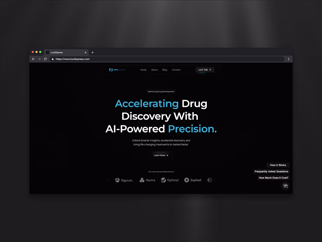 Cover image for DeepKinetix Website Redesign