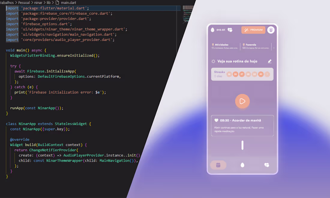 Cover image for I will design and develop stunning flutter apps, front + backend