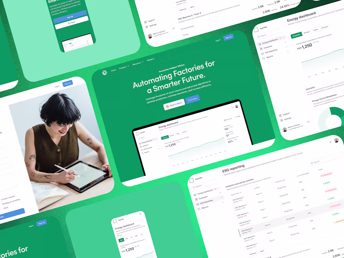 Cover image for Hyprlabs -Smart Factory Web App & Landing Page

