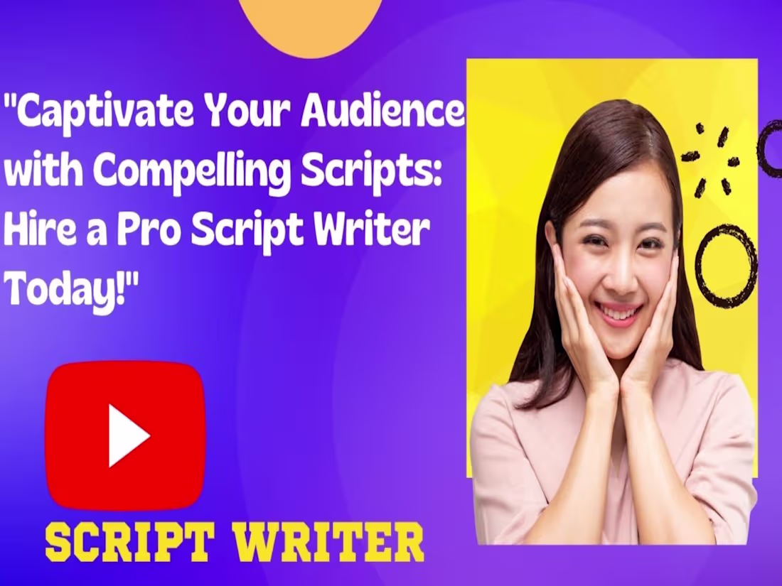 Cover image for YOUTUBE VIDEO SCRIPT WRITER 
