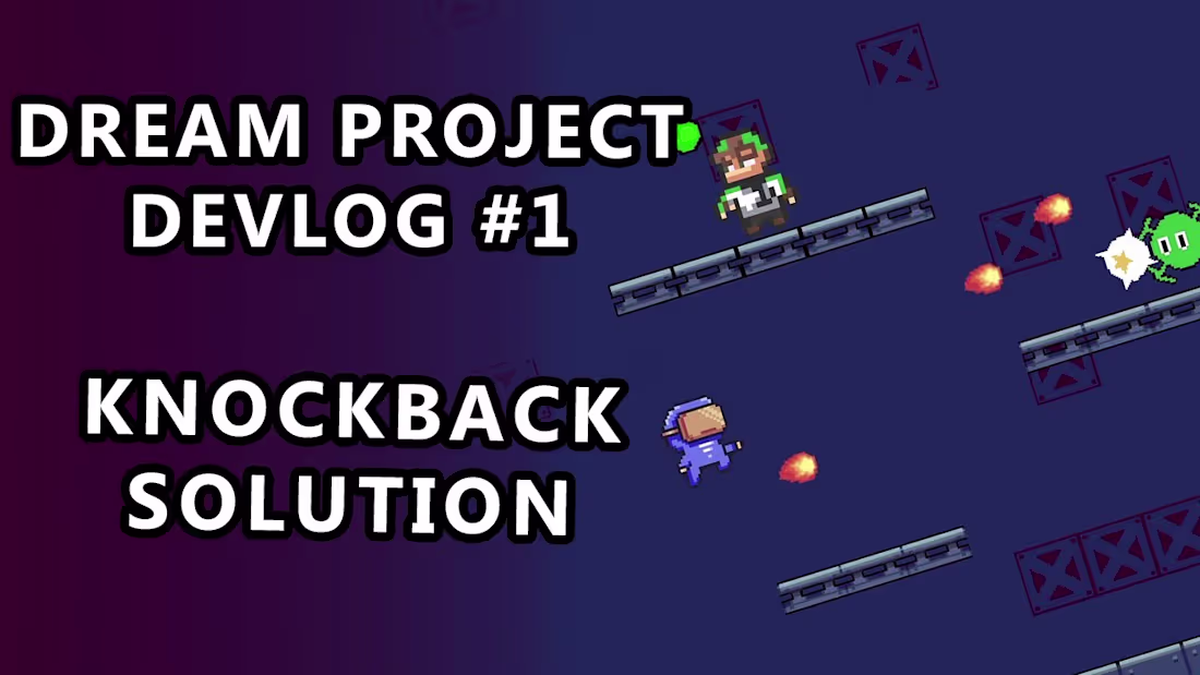 Cover image for Unity 2D KNOCKBACK SOLUTION   Dream Project Devlog #1 - YouTube
