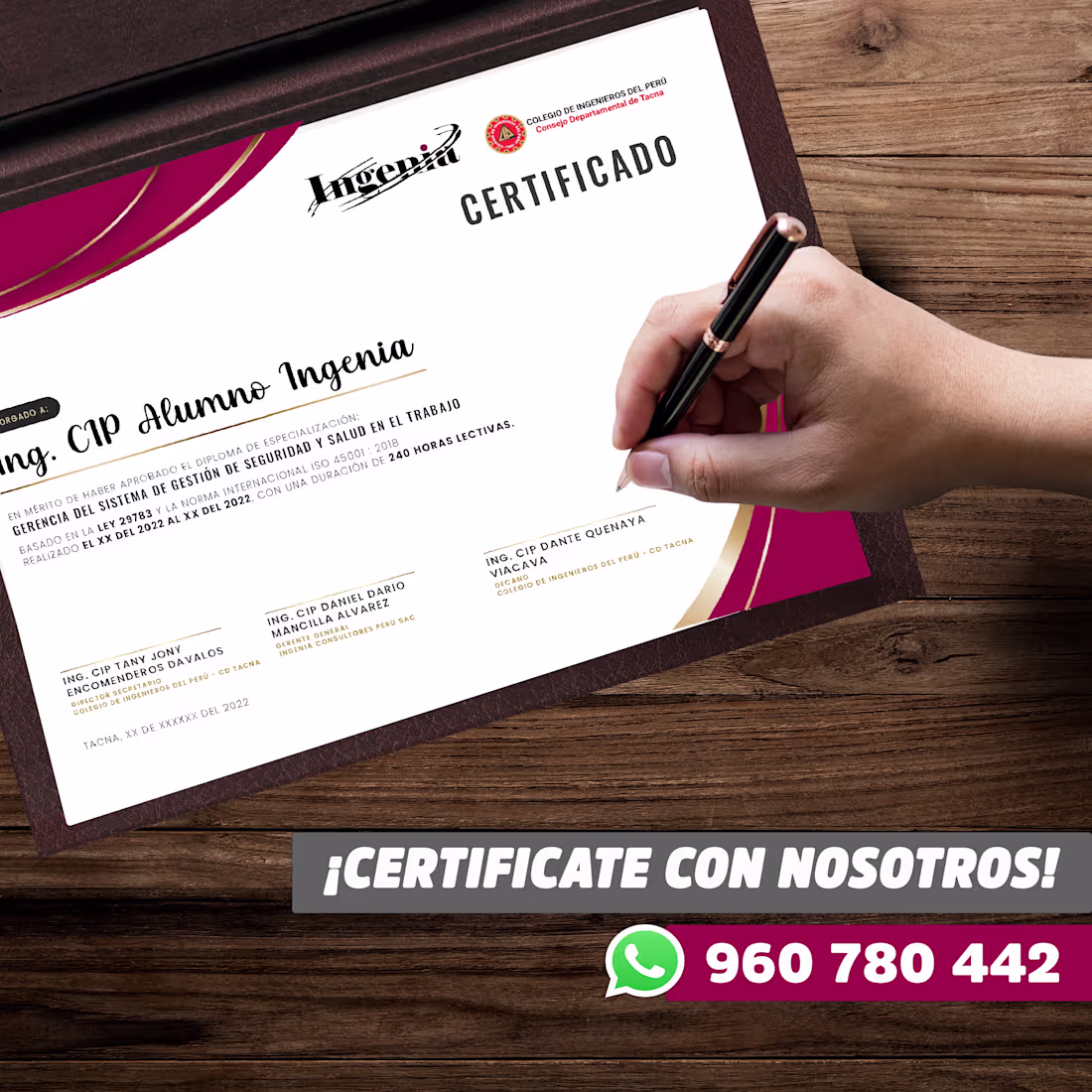Cover image for Promotional design for a certification