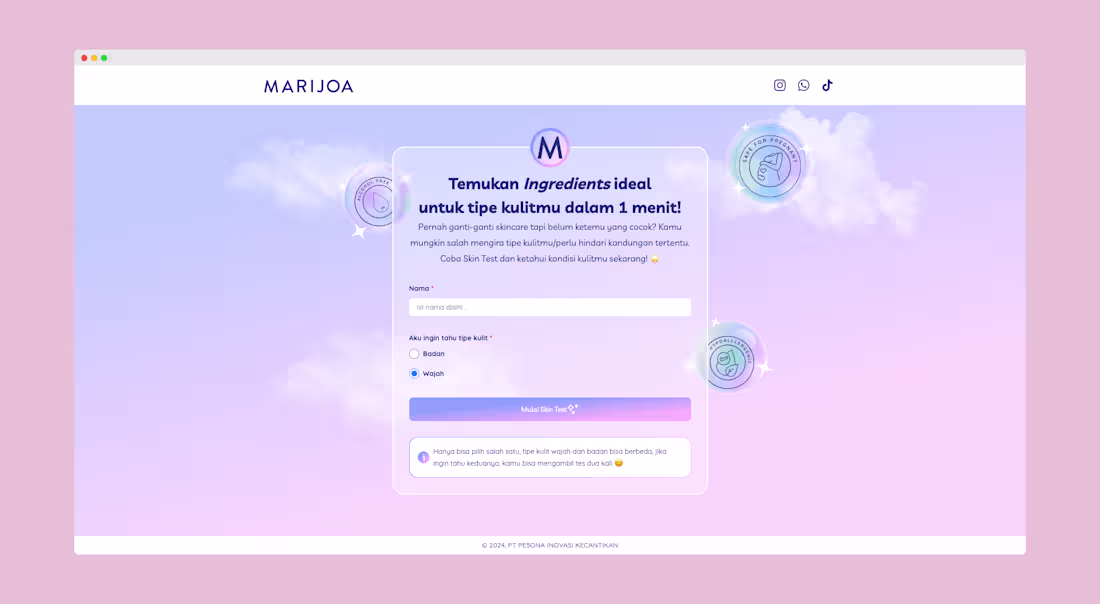Cover image for Marijoa Skin Test