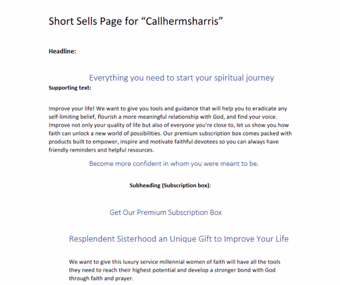 Cover image for GET LANDING PAGE COPY THAT MATTERS