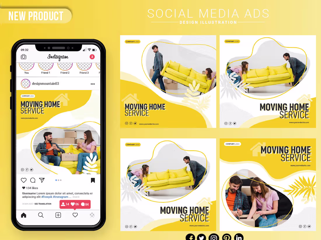 Cover image for Create advertisements and social posts for Grow Up Your Business