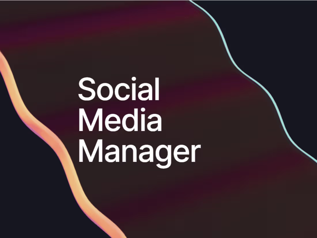 Cover image for Social Media Manager