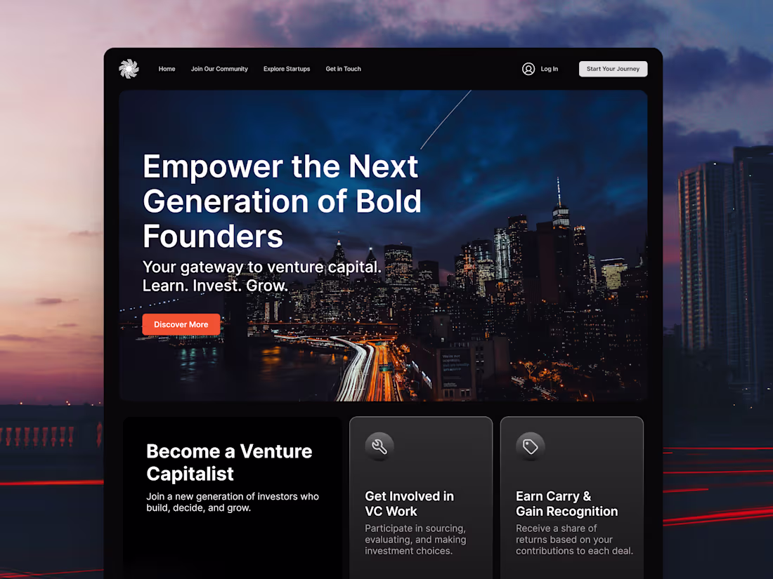 Cover image for Spring - Venture Capital Website