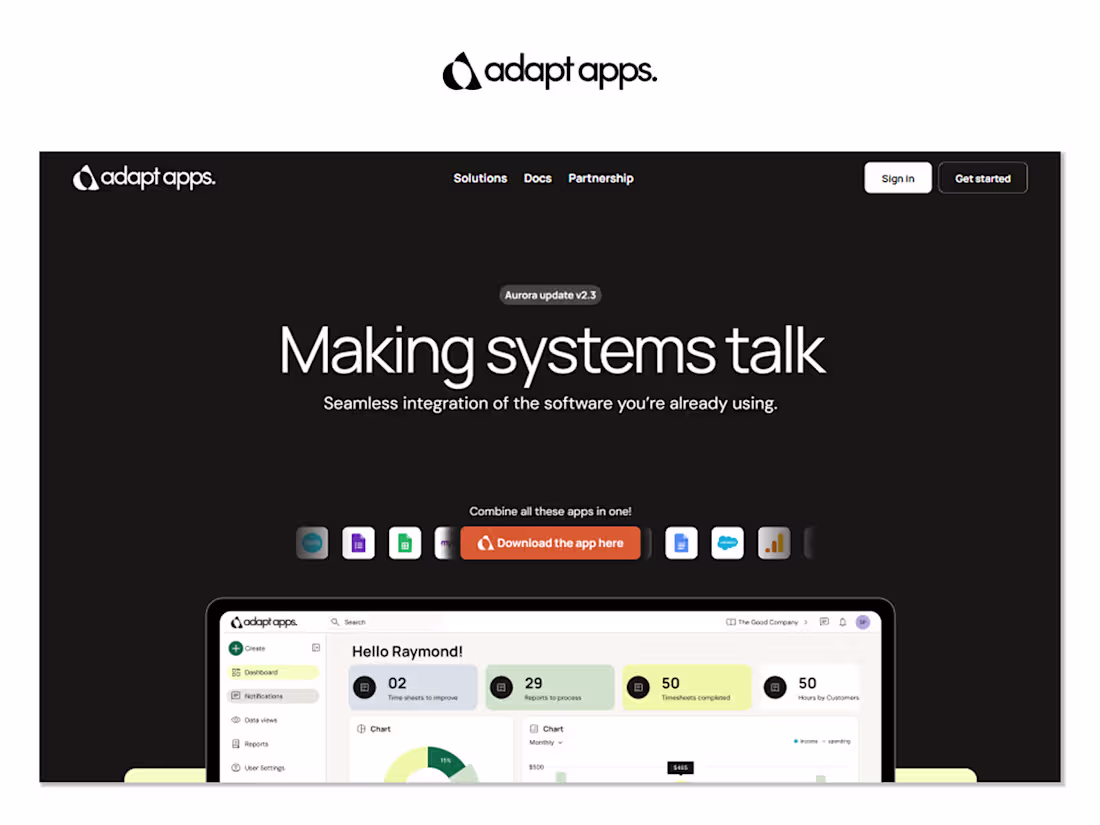 Cover image for Adapt Apps Framer Site Development
