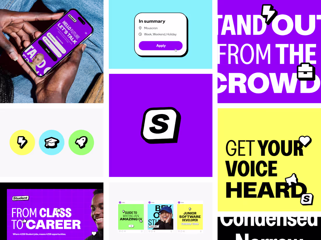 Cover image for Brand design for a student career platform