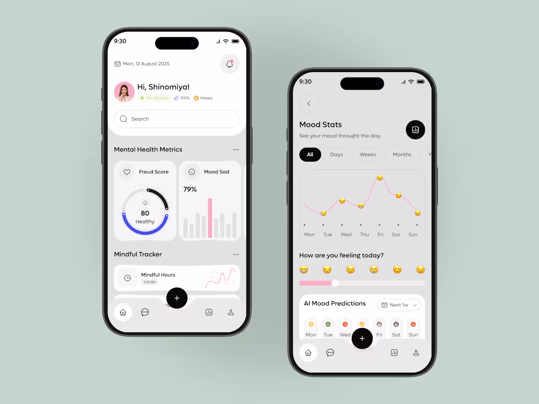 Cover image for Mental health tracker app