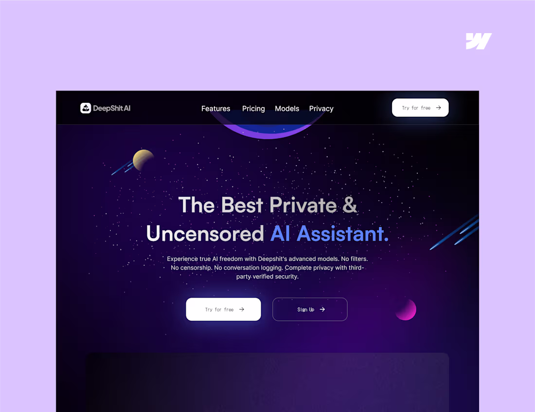 Cover image for Private AI Assistant Website Design