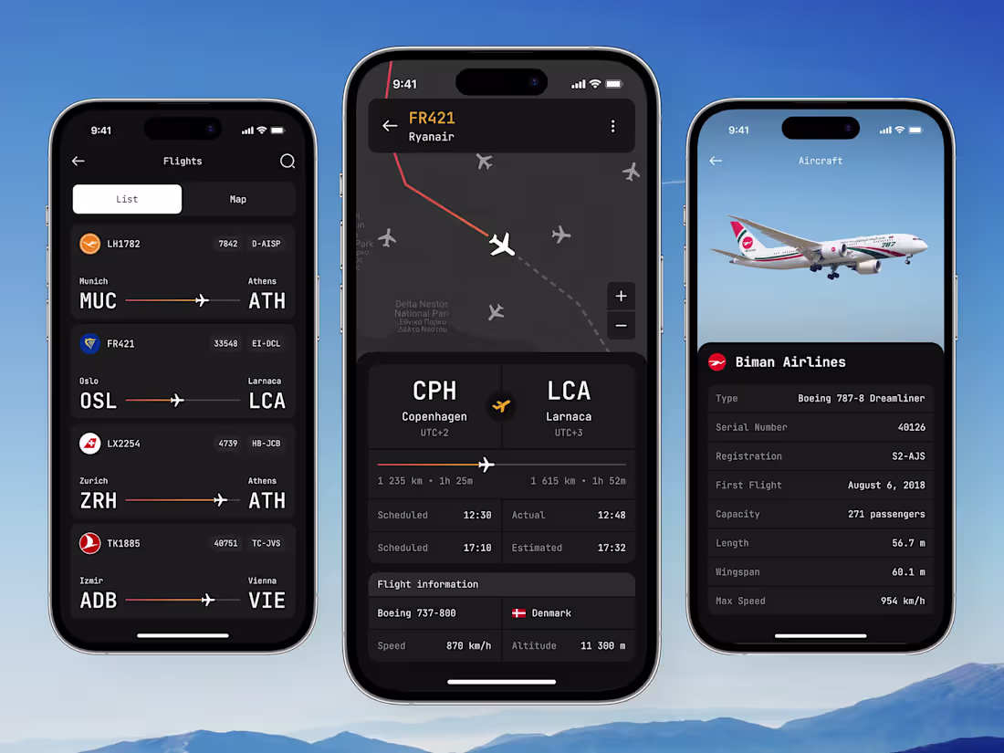 Cover image for Flight Tracking Mobile App UI Design