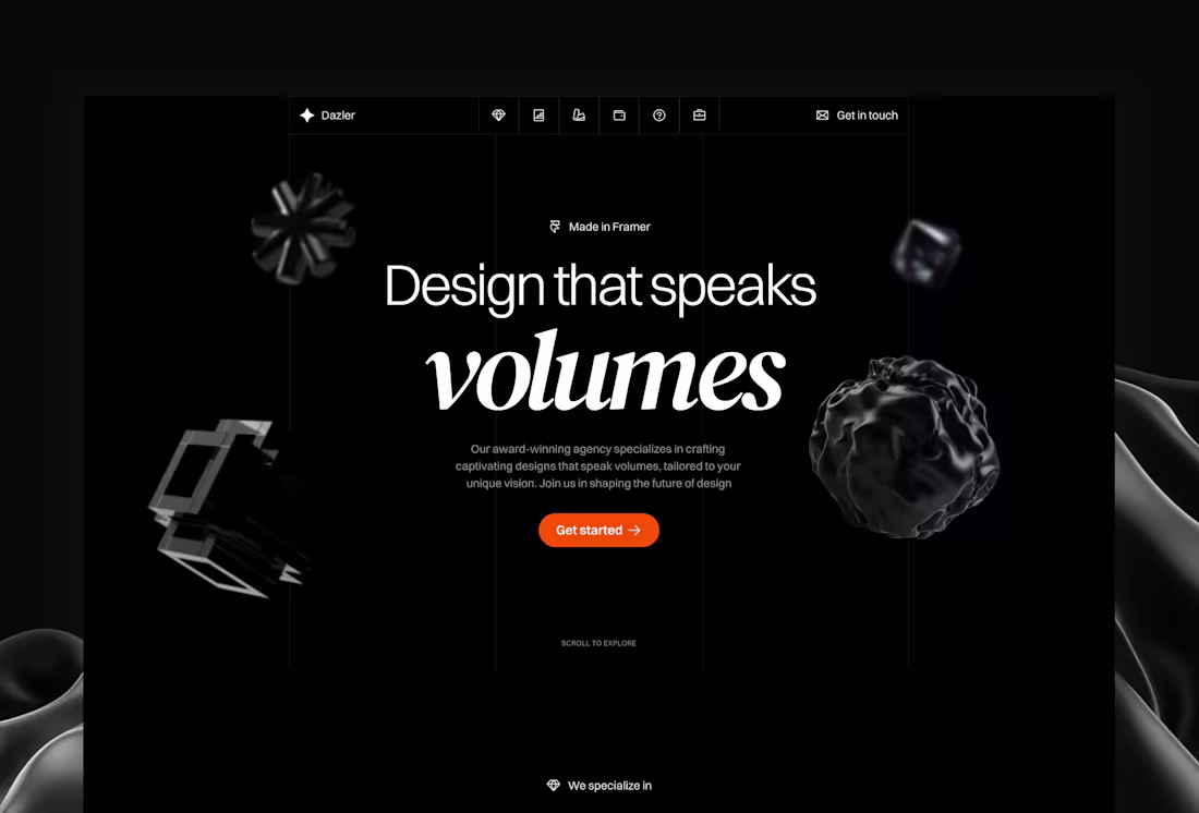 Cover image for Dazler - Landing Page for Agencies