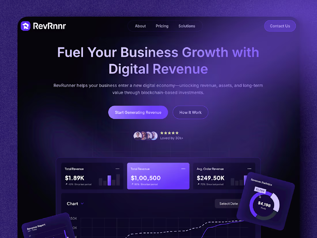 Cover image for REVRUNNR | Framer Landing Page