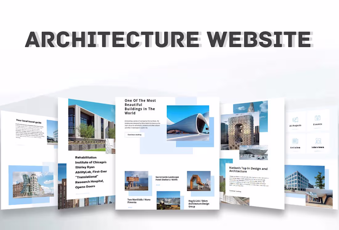 Cover image for Architecture Website :: Behance
