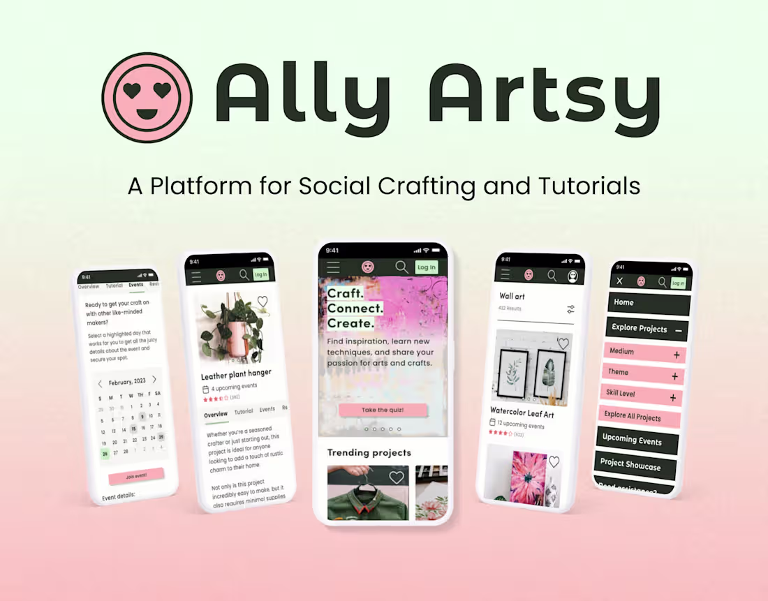 Cover image for Ally Artsy: A Platform for Social Crafting and Tutorials
